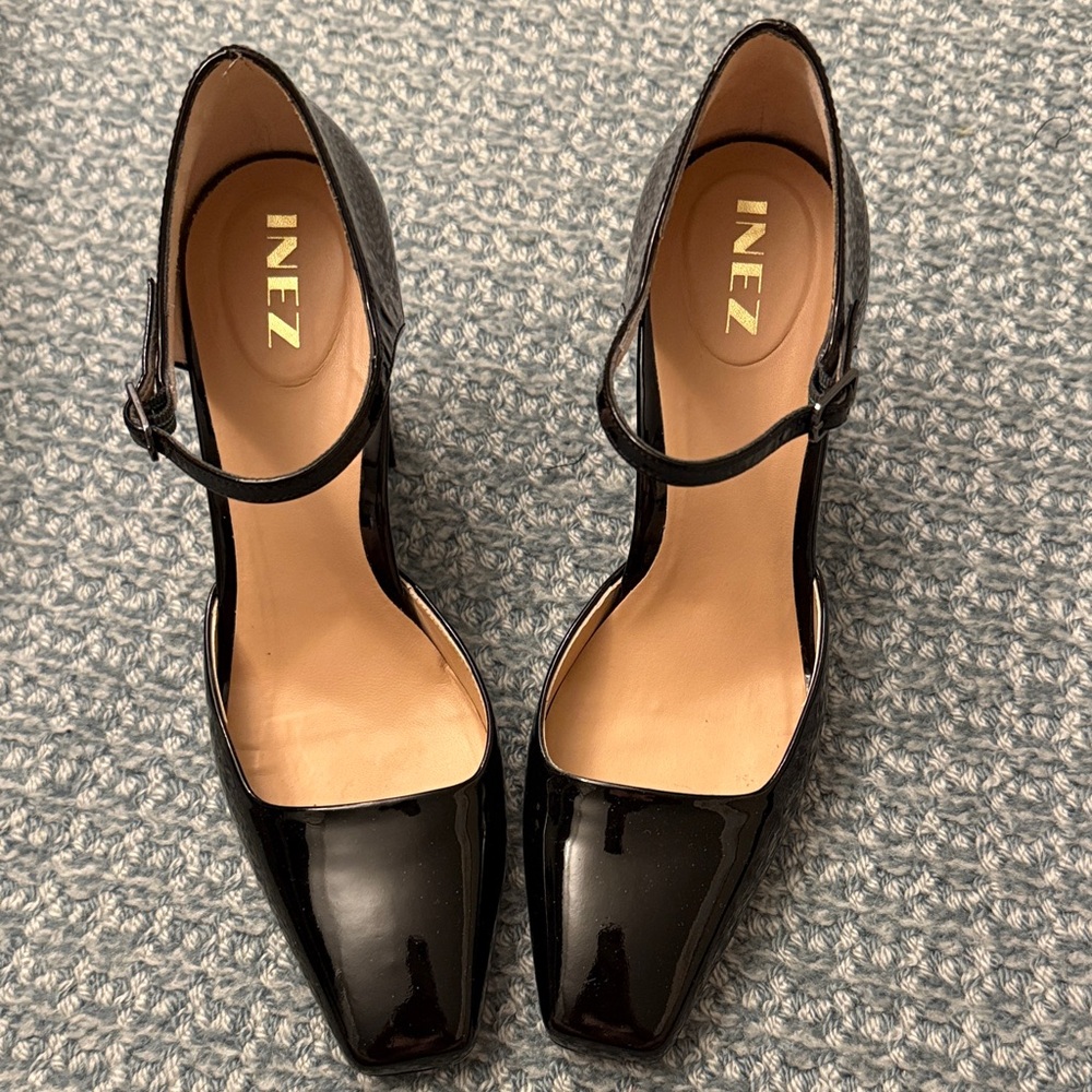 Black Patent Leather Women's Shoes